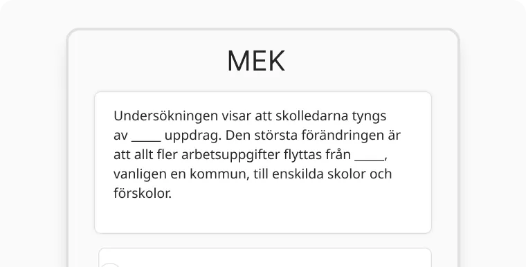 MEK exempel