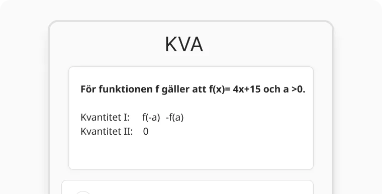 KVA exempel